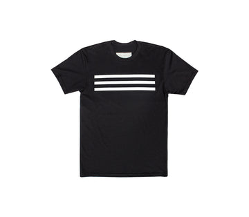 Black Three Bar T-Shirt